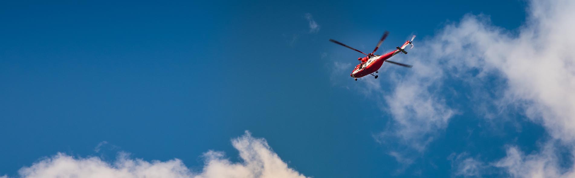 Polish TOPR helicopter - Mountain Rescue helicopter in action